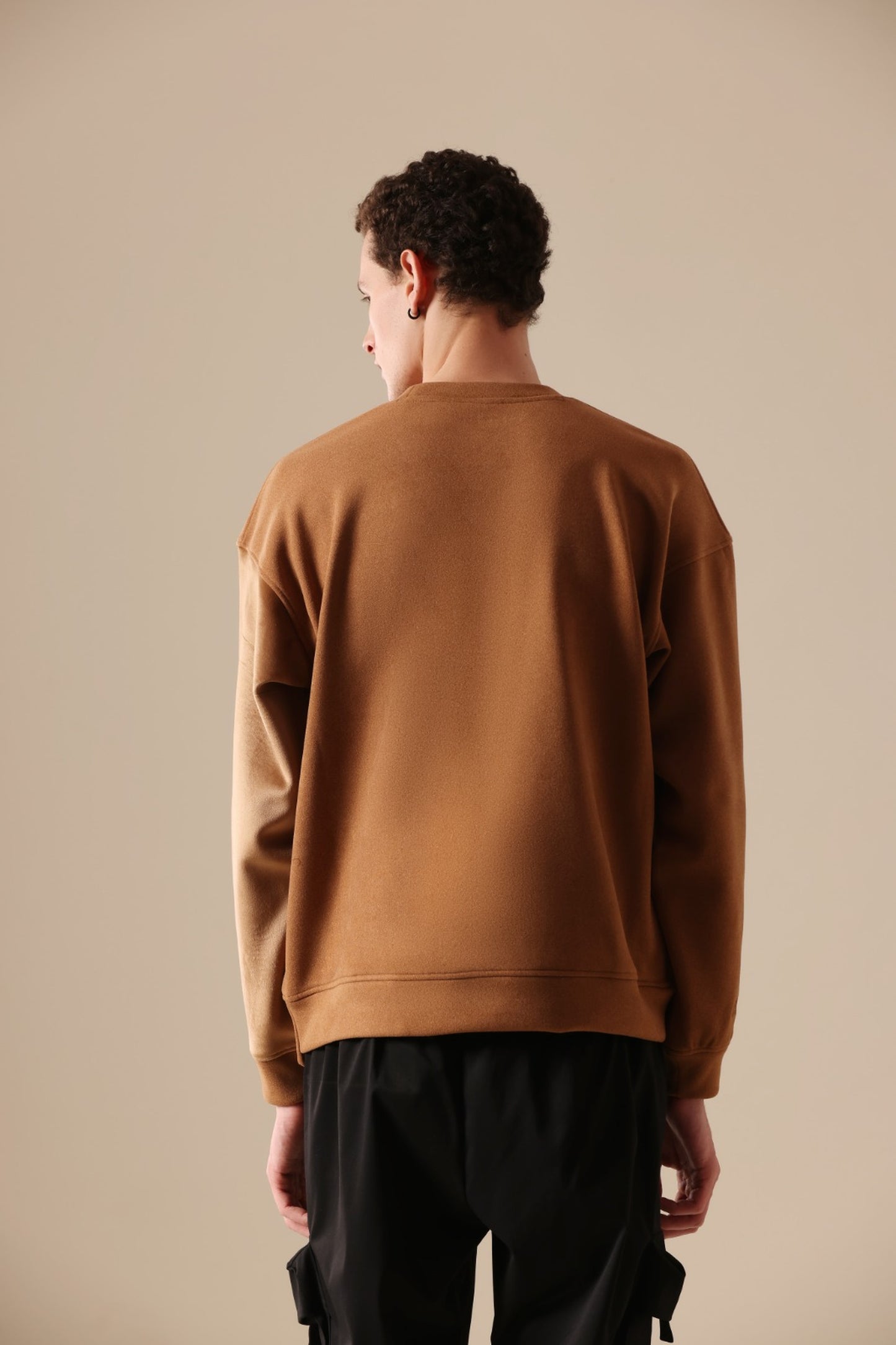 NOT YOUR BASIC SWEATSHIRT - BROWN