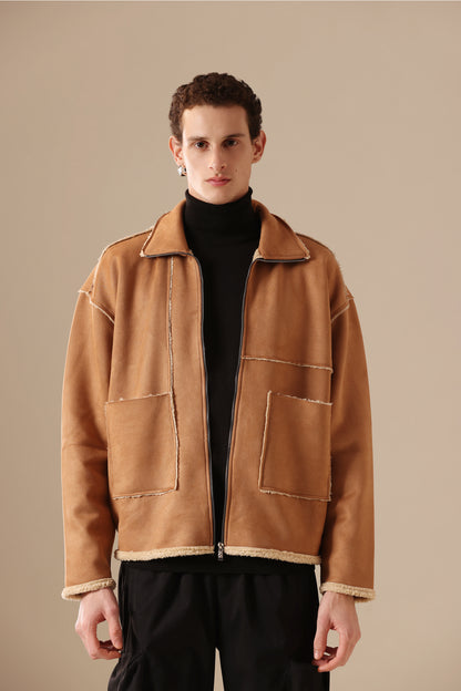 FUR SUEDE JACKET